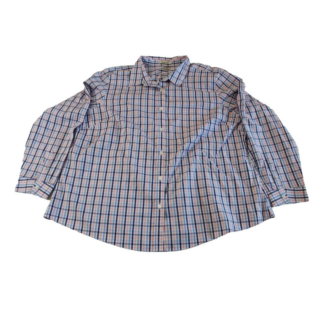 L.L.Bean Wrinkle-Free Plaid Long Sleeve Button Down Shirt Men's Size XL - Picture 1 of 4
